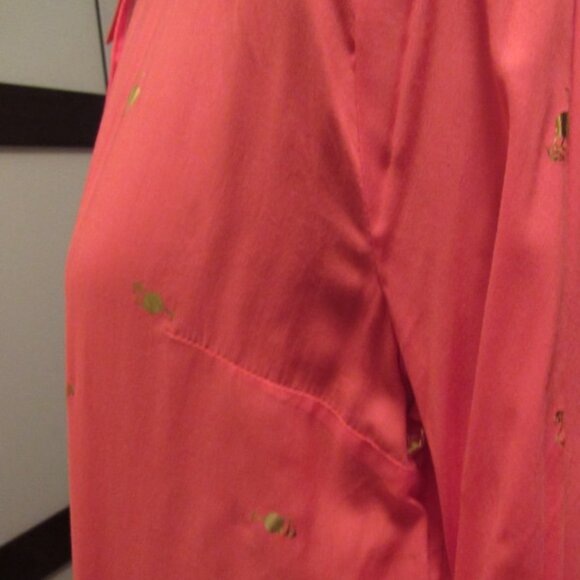 Women's LUNA MOON Party Blouse.  Size Medium. Pink. - Picture 9 of 11